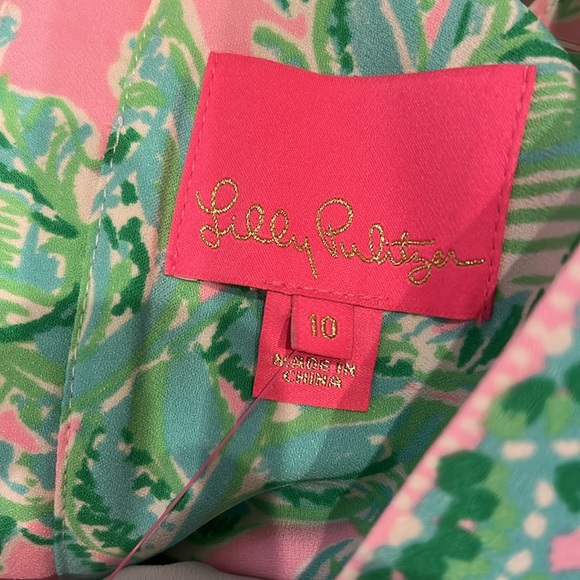 Lilly Pulitzer Vivian Stretch Shift dress Mandevilla Baby Pink Sand Paradise NWT - Picture 11 of 12
